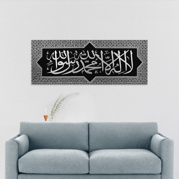 Kalima Suede Canvas Black & Silver