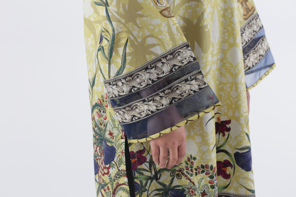 Oaks Lemon Green Printed Kurti - Anaya Clothing