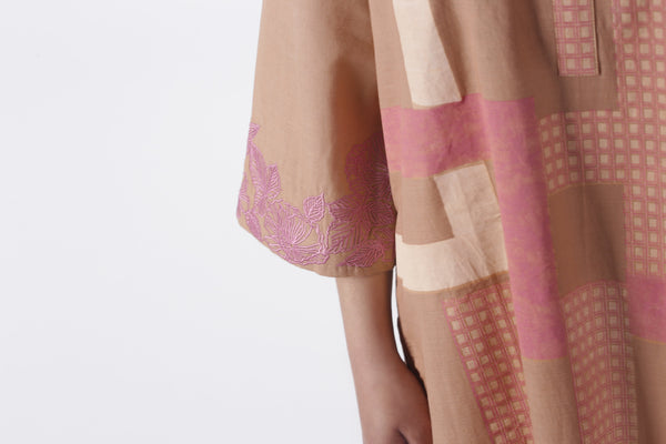 Oaks Printed Pink Kurta - Anaya Clothing