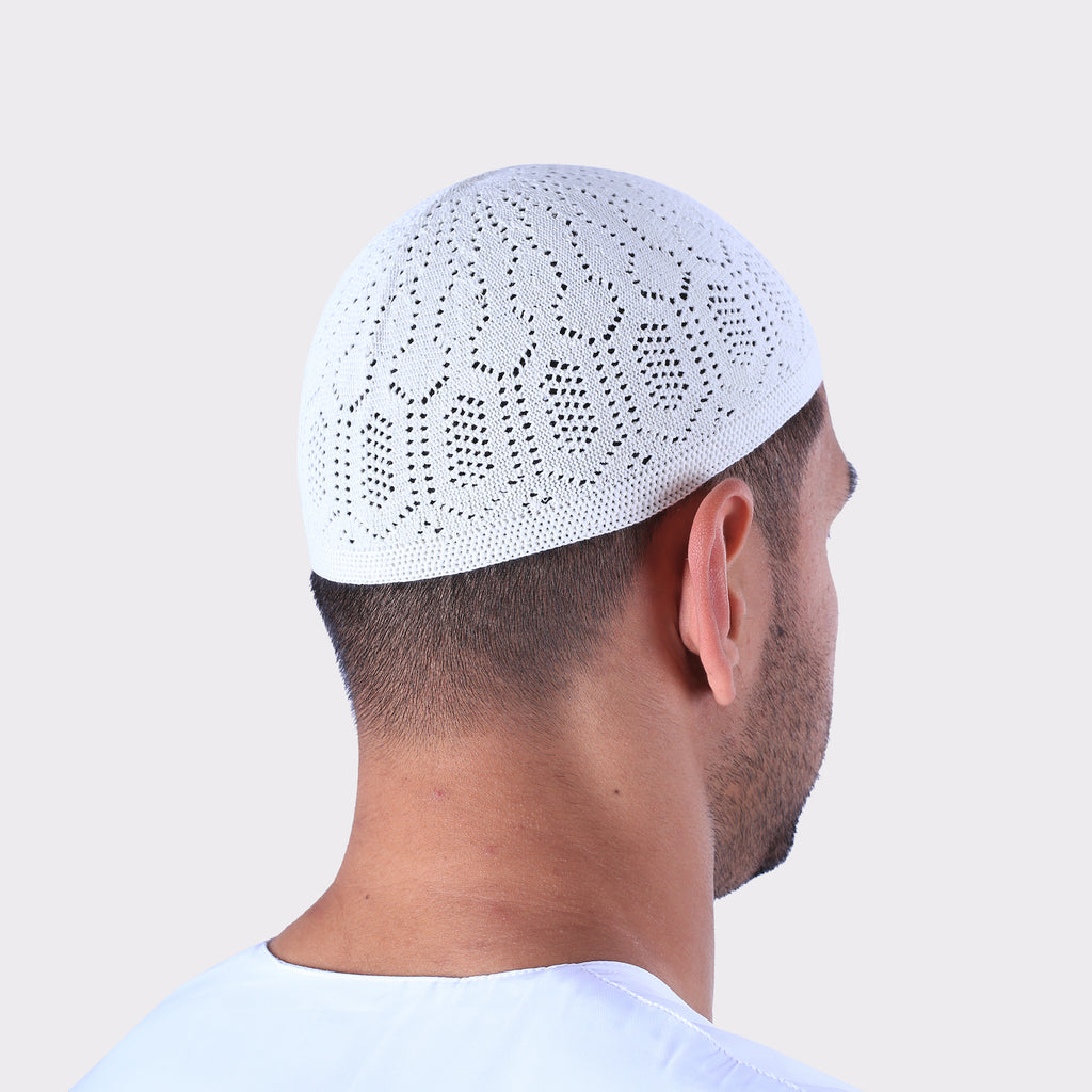 Men's Namaz Skull Cap Crochet Prayer Hat Living Islam