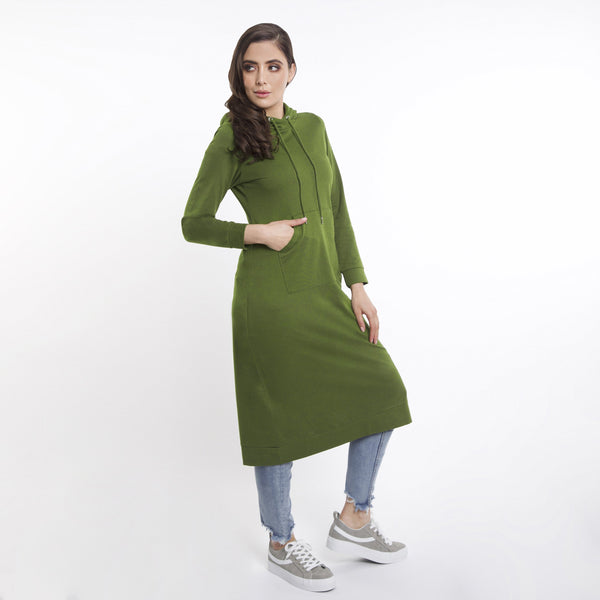 Hiba Midi Hoodie - Anaya Clothing