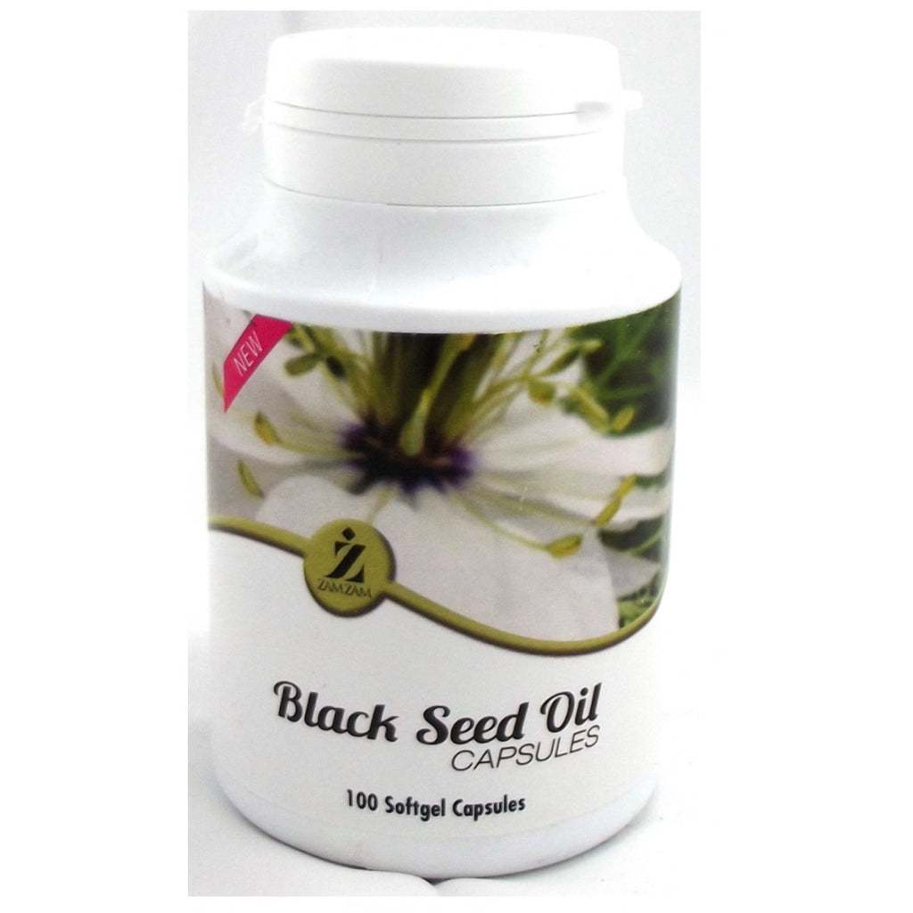 ZAMZAM BLACK SEED OIL CAPSULES 100 SOFTGEL Living Islam