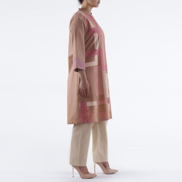 Oaks Printed Pink Kurta - Anaya Clothing