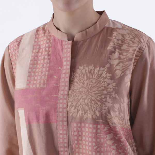 Oaks Printed Pink Kurta - Anaya Clothing