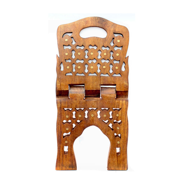 Medium Hand-carved Quran Stand - Rehal