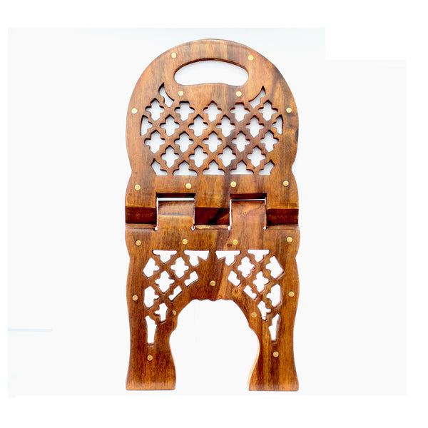 Medium Hand-carved Quran Stand - Rehal