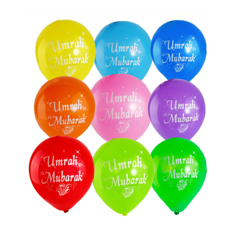 Umrah Mubarak Balloons 10pk